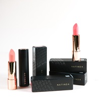 Natinda coréen maquillage rouge à lèvres 04 Secret rose 3.5g OEM vente en gros vente chaude Art noir rouge à lèvres avec marque privée