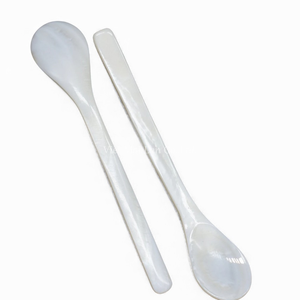 Cuillère artisanale en nacre pour yaourt, dessert, cuisine gastronomique, directement du Vietnam - Product Image 2
