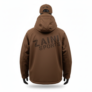 Chaqueta Softshell para Hombre, Resistente al Viento, de Poliéster y Elastano, con Paneles de Forro Polar Cálido, Logotipo Personalizado Impreso - Product Image 2