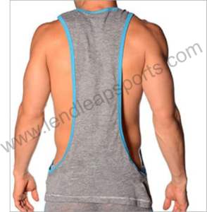 100% coton tricoté mince débardeur uni en maillot de corps pour hommes en gros logo personnalisé - Product Image 1