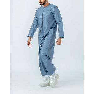 Última colección de 2024, Jubba árabe con estilo para hombres, Thobes, superventas, thobes para hombres a precio de mayorista, OEM personalizado - Product Image 3