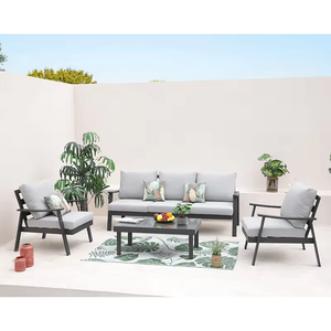 Ensemble de canapés sectionnels modernes pour la maison Ensemble de canapés de salon Fabriqué au Vietnam Nouveau design 4 pièces avec cadre en métal Mobilier d'intérieur et d'extérieur - Product Image 3