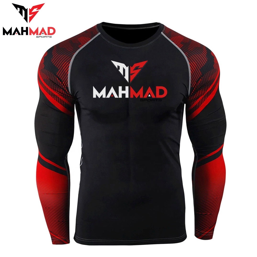 Новые Сделанные на заказ Компрессионные спортивные рубашки с принтом, серфинг, Пользовательский логотип UV BJJ Rashguard MMA, сублимированные мужские рубашки