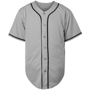 Maillot de baseball personnalisable taille adulte avec tissu respirant, design imprimé, logo personnalisé, couleurs et noms d'équipe, service OEM - Product Image 1
