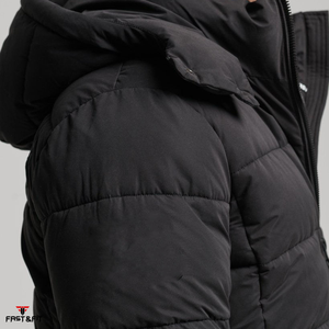 Venta caliente nuevo diseño de invierno impermeable lona Stand Collar frente Logo moda cremallera completa Streetwear chaqueta hecha en Pakistán - Product Image 3