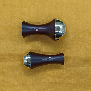 Premium Kansa Wand Palm Grip Combo en tamaños medianos grandes Original Indian Factory Handheld Wand para el alivio muscular de la piel brillante - Product Image 6