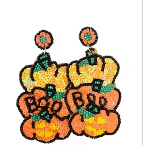 Boucles d'oreilles brodées de perles de rocaille blanches avec des couleurs indigènes Boucles d'oreilles perlées avec des boucles d'oreilles faites à la main par MD artisanat - Product Image 3