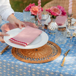 Manteles individuales de ratán redondos tejidos a mano para mesa de comedor, alfombrilla de cargador de mimbre Natural, decoración de mesa ecológica hecha en Vietnam - Product Image 3