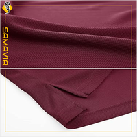 Tela de Alto Rendimiento Samavia de Talla Grande, Tejida Informal para Camisas, Ajuste Personalizado, Suministro al por Mayor, Transpirable, de Secado Rápido y que Absorbe la Humedad
