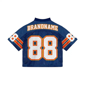 Nouvelle Saison Maillots de Football Américain Personnalisables Imprimés en Maille Respirante avec Logo Haute Qualité Grande Taille Séchage Rapide - Product Image 6