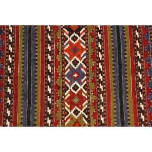 Tapis turc vintage 3,1 x 7,7 pieds, tapis d'appoint, tapis en laine rouge - Product Image 5