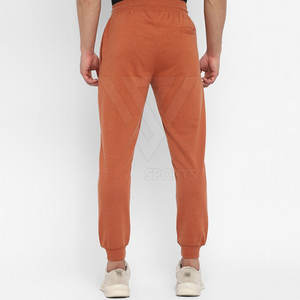 กางเกงลำลองทรงสลิมฟิตเอวกลางสำหรับผู้ชายผ้าฝ้ายโพลีเอสเตอร์มีลายตรงดีไซน์เรียบๆ - Product Image 3