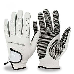 Gants de golf en cuir Cabretta avec logo personnalisable pour hommes femmes poignée gauche/droite de haute qualité imperméable respirant utilisation sportive - Product Image 1