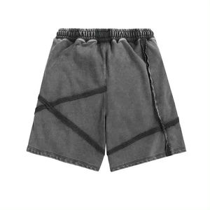 Nouveau design de haute qualité pour hommes 100% coton lavage à l'acide short de broderie en détresse pour hommes - Product Image 2