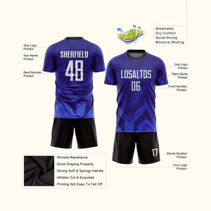 Nouveau modèle d'uniforme de football de qualité supérieure de couleur unie à vendre - Product Image 5