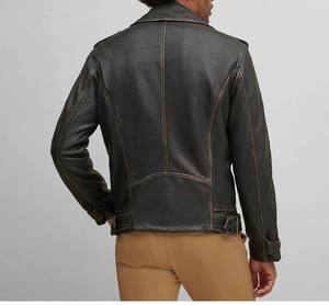 Chaqueta de cuero para hombre de diseño superior 100% de alta calidad con forro edredón de manga completa a un precio razonable diseño personalizado disponible - Product Image 4