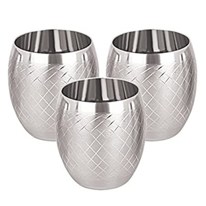 Verre à eau en métal à boire personnalisé au design classique avec le meilleur prix - Product Image 5