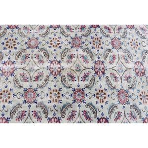 Tapis vintage 3,4x6,3 pieds, tapis turc en laine unie vert rose - Product Image 5