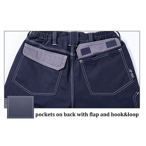 Pantalón de Trabajo Ligero de Cintura Media, Transpirable, para Verano, con Botones y Múltiples Bolsillos, Venta Directa de Fábrica - Product Image 6