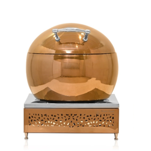 Plato de frotamiento de alimentos usados de acero inoxidable de lujo caliente comercial respetuoso con el medio ambiente plato de buffet equipo de catering comercial - Product Image 1