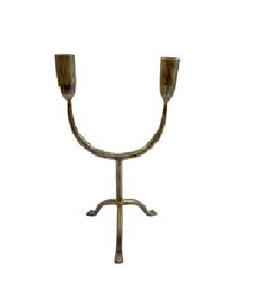 Soporte de vela de Metal decorativo con acabado elegante de estilo moderno para decoración del hogar que mejora el ambiente navideño Decoración Para sala de estar - Product Image 1
