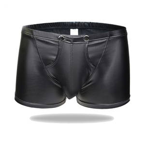 Shorts en cuir pour hommes de qualité supérieure, prix de gros personnalisé, shorts en cuir confortables et respirants pour hommes - Product Image 4