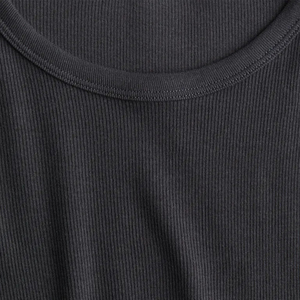 Tops de Verano para Mujer, de Algodón Acordonado, Suaves, Elásticos, Tejido Informal, Cómodos, Transpirables, Ecológicos, Anti-Pilling, Diseño Liso - Product Image 4