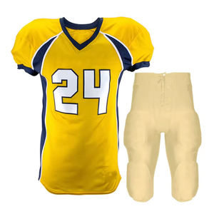 Maillots de football américain personnalisés OEM Nouveau design Ensemble d'uniformes grande taille respirants à prix économique Modèles imprimés personnalisés - Product Image 2