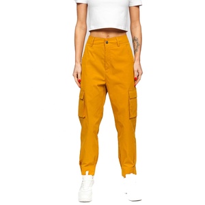 Pantalones Cargo de Cintura Baja y Pierna Ancha para Mujer, Talla Grande, 100% Algodón, Ecológicos y Transpirables, Diseño Moderno para Verano - Product Image 5