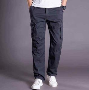 Pantalon cargo pour homme de haute qualité, en coton sergé, décontracté, long, pour l'extérieur, taille élastique, fermeture à cordon, imperméable - Product Image 4
