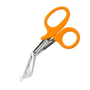 Ciseaux d'allaitement à bandage 7 "(18cm) poignée en plastique orange ensemble d'instruments manuels utilitaires EMT en acier inoxydable de haute qualité - Product Image 6