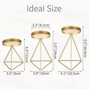 Aluminium Cast European Style Candlestick Holder <b>Set</b> of 2 & 3 Classy For <b>Christmas</b> Wedding Festivals And Best <b>Gifting</b> Idea - Product Image 3