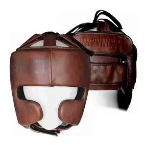 อุปกรณ์ป้องกันศีรษะและคางสำหรับชกมวย หนังแท้ คุณภาพพรีเมียม ระดับตำนาน ขายดี ซับเหงื่อ สำหรับการฝึกซ้อม - Product Image 1