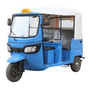 Tricycle électrique pour passagers 48V 501-800W, carrosserie ouverte, 3 places, acier bleu, 80 km/h, freins à disque avant, charge utile 200-300 kg - Product Image 1