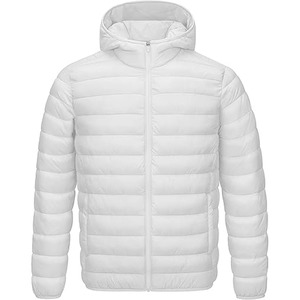Vestes matelassées à bulles d'hiver personnalisées avec logo pour hommes, col montant, OEM, impression personnalisée, extérieur - Product Image 1