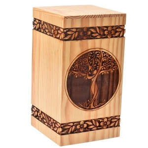 Urne PINEWOOD pour cendres humaines Arbre de vie Urne funéraire personnalisée pour animaux de compagnie Enterrement artisanal - Product Image 5