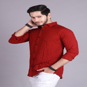 Chemise décontractée de créateur pour hommes de haute qualité Tissu respirant pour les exportations au prix de gros - Product Image 1