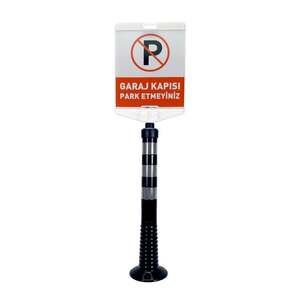 Juego de Delimitadores de Estacionamiento de Doble Cara Negros para Puertas de Garaje - Product Image 1