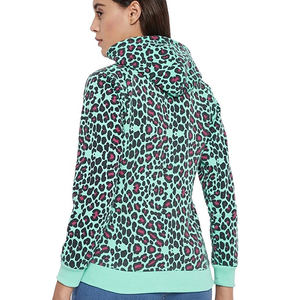 Mode féminine Streetwear Hoodies Logos personnalisés hiver tissu éponge avant Logo respirant coton/bambou sweats à capuche à vendre - Product Image 6