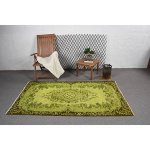 Classique vert marron Vintage tapis turc 3.7 X 6.8ft Patchwork Rectangle tapis laine Latex support pour décorations de salon - Product Image 3