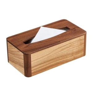 Support de boîte à mouchoirs en bois massif brun carré moderne meilleure boîte à serviettes de qualité pour les articles de table de fête d'anniversaire - Product Image 6