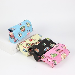 Custom Pattern Type Canvas Eco-Friendly Cover Polyester Classic <b>Purse</b> With Lid and Hand-sewn Glass Bead on Bags Patterns - Product Image 2