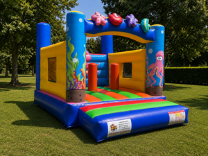 Parque Infantil Inflable Profesional de 3x3x3 m – Casa de Brinco de PVC – Uso Profesional en Interiores/Exteriores – Cumple con las Normas de la UE - Product Image 1