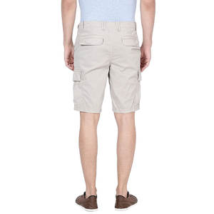 Short cargo 100% coton pour homme, style décontracté, avec ceinture confortable, boutonnée, tenue toute la journée, coupe extensible - Product Image 4