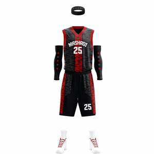 Uniformes de basket-ball pour adultes personnalisés, tissu polyester de haute qualité, vente en gros, sublimation, grande taille, respirant et anti-transpiration - Product Image 5