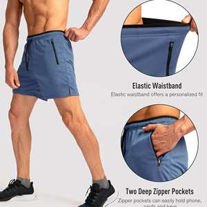 Shorts de sport durables pour hommes, légers, à séchage rapide, pour la course et la gym, fournisseur OEM de marques privées - Product Image 2