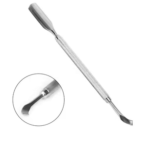 Pousse-cuticules professionnel en acier inoxydable réutilisable à double extrémité, léger, de forme carrée, pour manucure - Outil à ongles durable et propre - Product Image 2