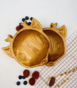 Bol de cerf en bois design personnalisé pour décoration de table de mariage pour enfants bols de service aux fruits secs pour dessert table à manger cuisine maison - Product Image 3