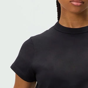 Camisetas de Mujer al por Mayor, Material de Algodón Suave de Alta Calidad, Ligeras y Transpirables / Top Casual de Moda de Manga Corta, Servicio OEM - Product Image 3