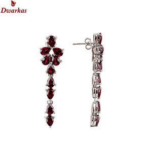Boucles d'oreilles pendantes en argent sterling 925 de luxe léger haut de gamme Style mignon CZ couleur gemme Zircon pour anniversaires fêtes cadeau parfait - Product Image 6